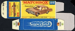 Replika Box - Matchbox Superfast - No.25 Ford Cortina G.T.