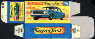 Replika Box - Matchbox Superfast - No.25 Ford Cortina G.T.