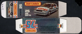 Replika Box - Matchbox Superfast - No.25 Audi Quattro
