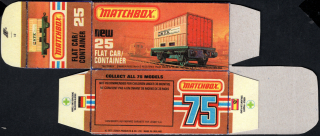 Replika Box - Matchbox Superfast - No.25 Flat Car/Container