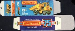 Replika Box - Matchbox Superfast - No.26 Site Dumper