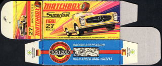 Replika Box - Matchbox Superfast - No.27 New Mercedes 230 SL