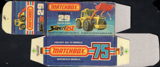 Replika Box - Matchbox Superfast - No.29 Tractor Shovel