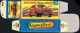 Replika Box - Matchbox Superfast - No.29 Racing Mini