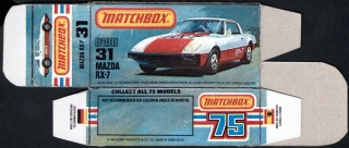 Replika Box - Matchbox Superfast - No.31 Mazda RX-7