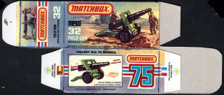 Replika Box - Matchbox Superfast - No.32 Field Gun