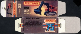 Replika Box - Matchbox Superfast - No.32 Excavator