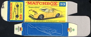 Replika Box - Matchbox Superfast - No.33 Lamborghini Miura P400