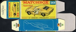 Replika Box - Matchbox Superfast - No.33 Lamborghini Miura P400
