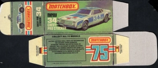 Replika Box - Matchbox Superfast - No.34 Chevy Pro Stocker