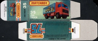 Replika Box - Matchbox Superfast - No.35 ZOO Truck