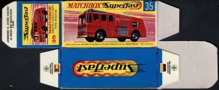 Replika Box - Matchbox Superfast - No.35 Merry Weather Fire Engine