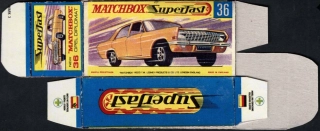 Replika Box - Matchbox Superfast - No.36 Opel Diplomat