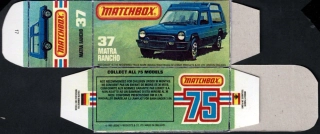 Replika Box - Matchbox Superfast - No.37 Matra Rancho