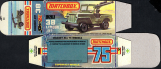Replika Box - Matchbox Superfast - No.38 Armoured Jeep