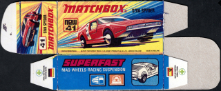 Replika Box - Matchbox Superfast - No.41 Siva Spyder