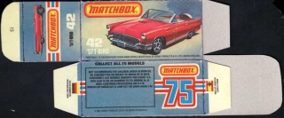 Replika Box - Matchbox Superfast - No.42 '57 T-Biord