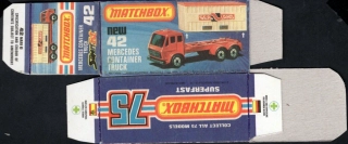 Replika Box - Matchbox Superfast - No.42 Mercedes Container Truck