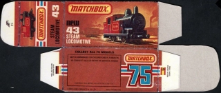 Replika Box - Matchbox Superfast - No.43 Steam Locomotive