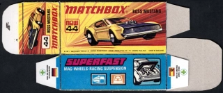 Replika Box - Matchbox Superfast - No.44 Boss Mustang