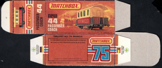 Replika Box - Matchbox Superfast - No.44 Passenger Coach