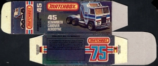 Replika Box - Matchbox Superfast - No.45 Kenworth Cabover Aerodyne