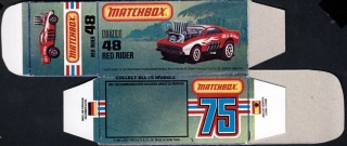 Replika Box - Matchbox Superfast - No.48 Red Rider
