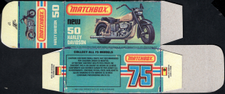 Replika Box - Matchbox Superfast - No.50 Harley Davidson