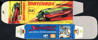 Replika Box - Matchbox Superfast - No.52 Dodge Charger Mk 3