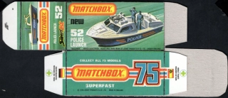 Replika Box - Matchbox Superfast - No.52 Police Launch