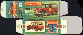 Replika Box - Matchbox Superfast - No.53 CJ-6 Jeep