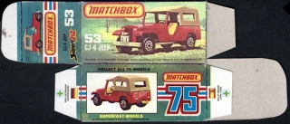 Replika Box - Matchbox Superfast - No.53 CJ-6 Jeep