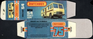 Replika Box - Matchbox Superfast - No.54 Mobile Home