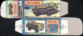 Replika Box - Matchbox Superfast - No.54 Personnel Carrier