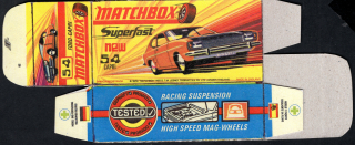 Replika Box - Matchbox Superfast - No.54 Ford Capri