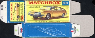 Replika Box - Matchbox Superfast - No.56 BMC 1800 Pininfarina