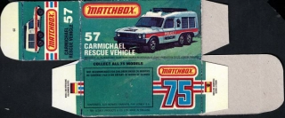 Replika Box - Matchbox Superfast - No.57 Carmichael Rescue Vehicle