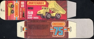 Replika Box - Matchbox Superfast - No.58 Faun Dump Truck