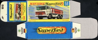 Replika Box - Matchbox Superfast - No.58 DAF Girder Truck