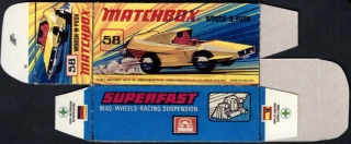 Replika Box - Matchbox Superfast - No.58 Woosh-N-Push