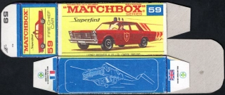Replika Box - Matchbox Superfast - No.59 Fire Chief Car