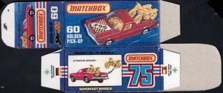 Replika Box - Matchbox Superfast - No.60 Holden Pick-Up