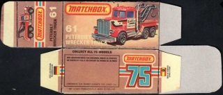 Replika Box - Matchbox Superfast - No.61 Peterbilt Wrecker Truck