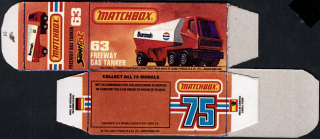 Replika Box - Matchbox Superfast - No.63 Freeway Gas Tanker