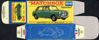 Replika Box - Matchbox Superfast - No.64 MG. 1100.