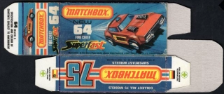 Replika Box - Matchbox Superfast - No.64 Fire Chief