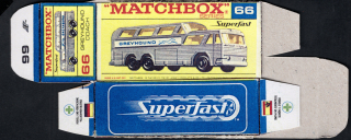 Replika Box - Matchbox Superfast - No.66 Greyhound Coach