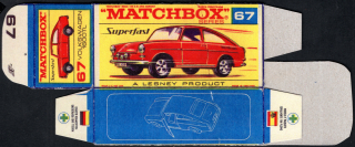 Replika Box - Matchbox Superfast - No.67 Volkswagen 1600TL
