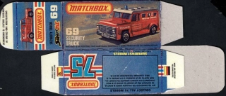 Replika Box - Matchbox Superfast - No.69 Security Truck