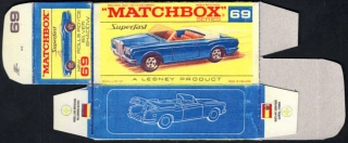 Replika Box - Matchbox Superfast - No.69 Rolls Royce Silver Shadow